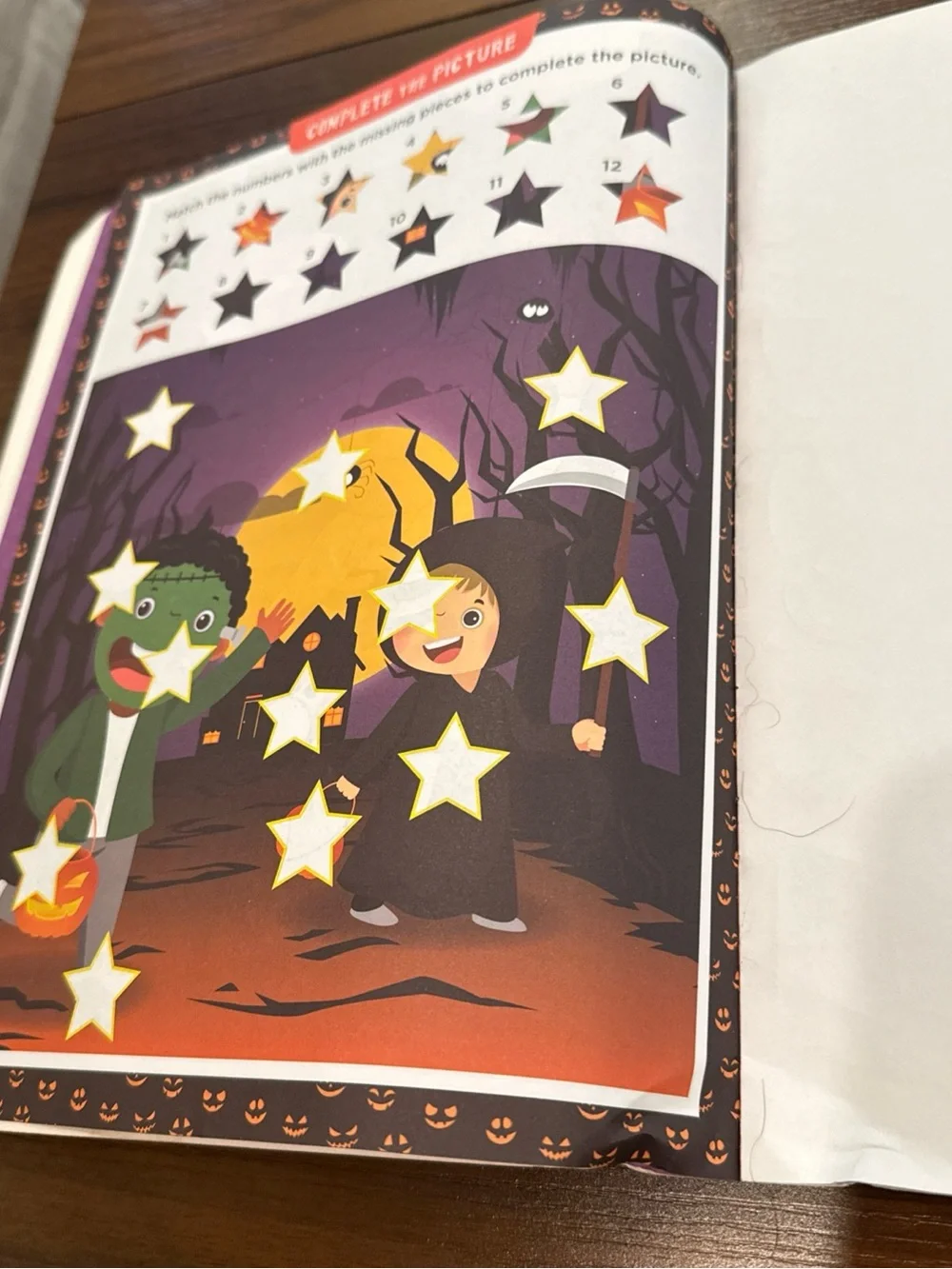 Trick or Treat Halloween Sticker by Number Activity Book Over 150 Stickers! NEW